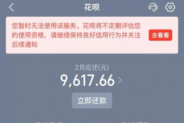 花呗账户状态异常额度暂不可用怎么办
