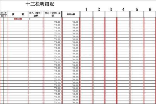 明细账怎么登