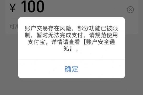 支付宝登不上去被限制