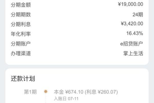 招商银行信用卡分期手续费