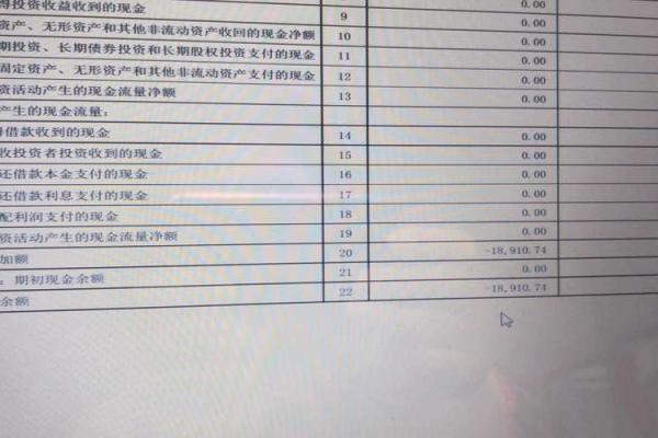 现金流量净额为负数代表什么