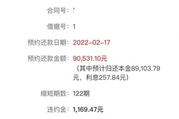 招联好期贷提前还款违约金怎么算