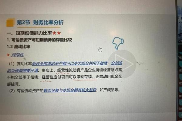 速动比率反映了企业的什么能力
